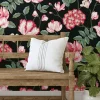 Morning Garden Wallpaper in Black