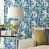 Winter Bamboo Peel & Stick Wallpaper in Blue